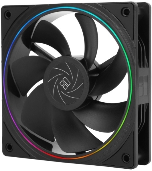 Кулер для корпуса Thermalright TL-S12R Reverse (120x120x25mm, 4-pin PWM, ARGB, 47.6CFM, 23.2dBA, 1500RPM, черный)