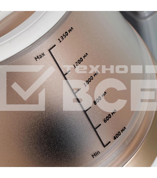 Отпариватель Kitfort КТ-913 белый/золотистый, 2000 Вт, 35 г/мин, 1300 мл