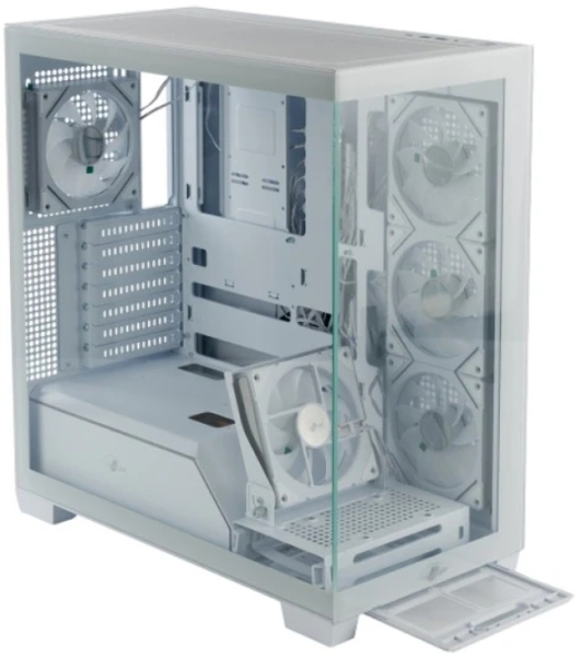 Корпус eATX Eurocase M9 Max-Fish tank M9 MAX 2ARGB 3_0_2 WHITE белый