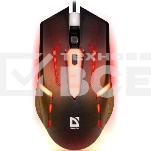 Мышь проводная Defender Flash MB-600L черный, 1200 dpi, USB, кнопки - 4