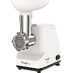 Мясорубка электрическая Moulinex ME111032 белый, 1400 Вт, 1.7 кг/мин, реверс, защита от перегрузки, насадки - 3, фото 1