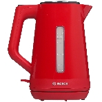 Электрочайник Bosch TWK1M124 красный, 1.7 л, 2400 Вт, скрытый нагревательный элемент, фото5
