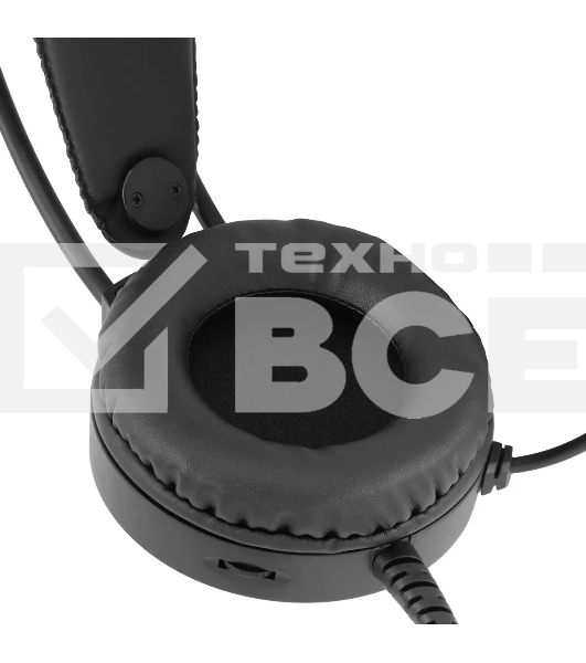 Наушники с микрофоном Оклик HS-L300G Black черный 2.2м мониторные USB оголовье (1796949)