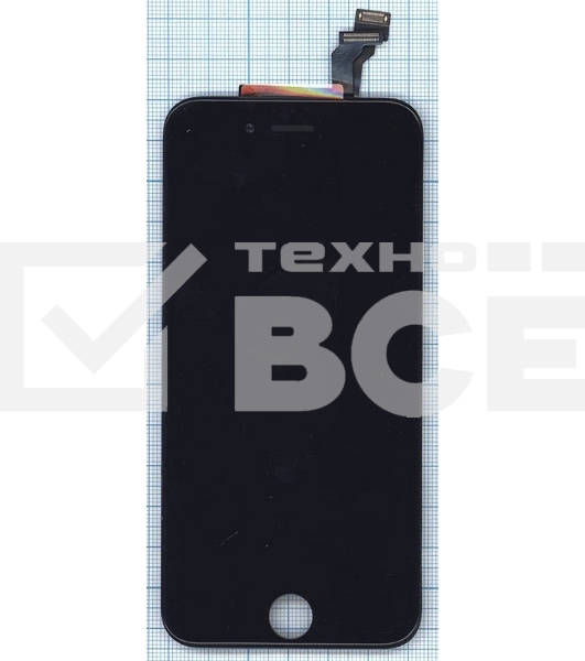 Дисплей для iPhone 6 в сборе с тачскрином (FOG), черный