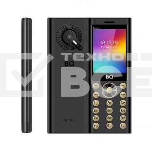 Мобильный телефон BQ 2458 Barrel L черный/золотистый