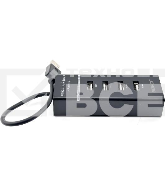 Разветвитель USB 2.0 BPH-920 4порт. черный