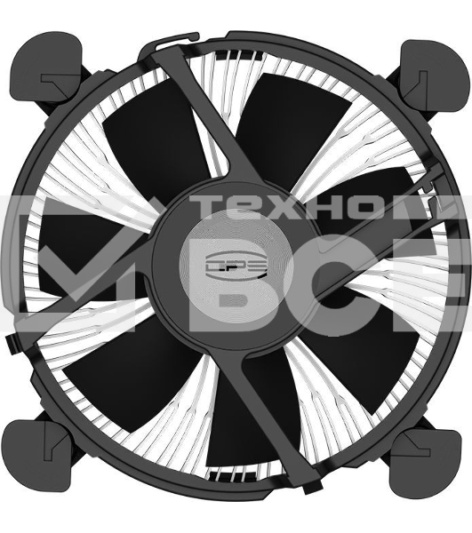Устройство охлаждения (кулер) PcCooler R94-V2 Soc-1700/1851 4-pin Al 65W 158gr Ret (R94V2-XXNIXX-GL)