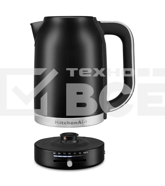 Чайник KitchenAid 5KEK1701EBM матовый черный, 1.7 л, 2400 Вт