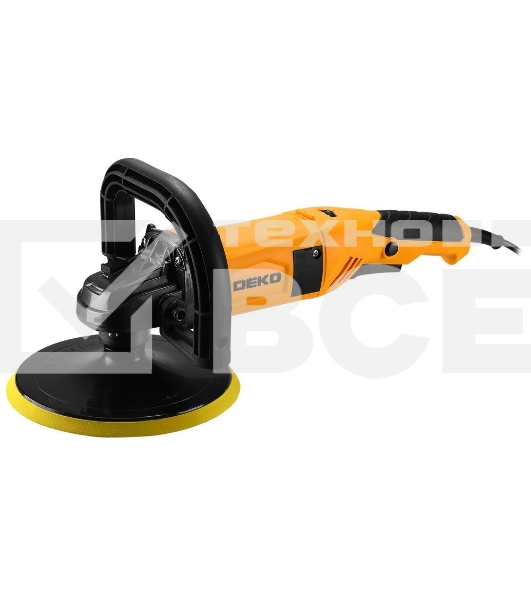 Шлифмашина полировальная сетевая DEKO DKP1400-180, 180мм, 1400 Вт