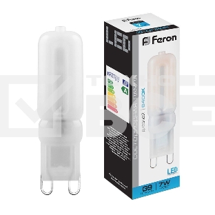 Лампа светодиодная FERON LB-431 (25757) 7W 230V G9 6400K