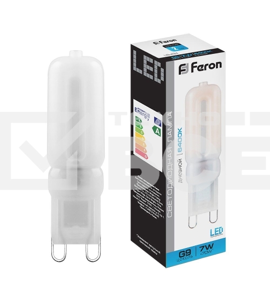 Лампа светодиодная FERON LB-431 (25757) 7W 230V G9 6400K