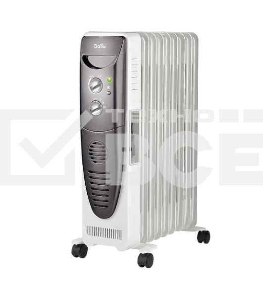 Масляный обогреватель Ballu Turbo BOH/TB- 09FH 2000 (9 секций) белый, 2000 Вт, 28 м2, термостат