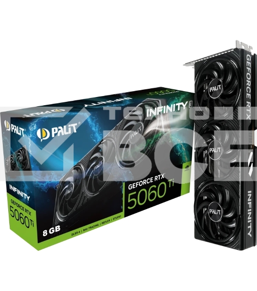Видеокарта Palit PCIE16 RTX5060TI 8GB PA-RTX5060Ti INFINITY 3 8GB