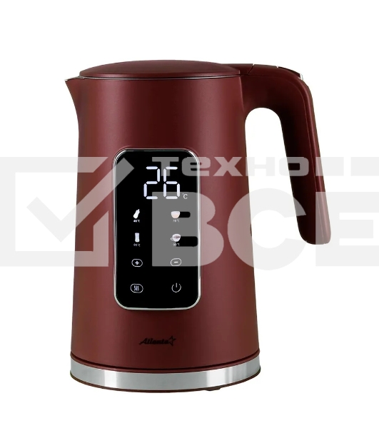 Чайник электрический Atlanta ATH-2537 бордовый