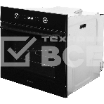 Духовой шкаф Электрический Hyundai HEO 6752 BG черное стекло, фото14