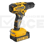 Дрель-шуруповерт аккумуляторная Denzel CDQ-20, 20В, 2 АКБ, Кейс, фото8