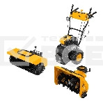 Гибридная снегоуборочная машина с функц. подметания Denzel SWB-800, 212 сс, руч. старт, 2 насадки, фото24