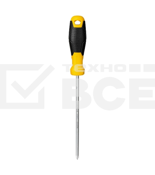 Крестовая отвертка Deli DL635150 PH1x150мм Материал: CR-V. Двухкомпонентная ручка. Хромированная.