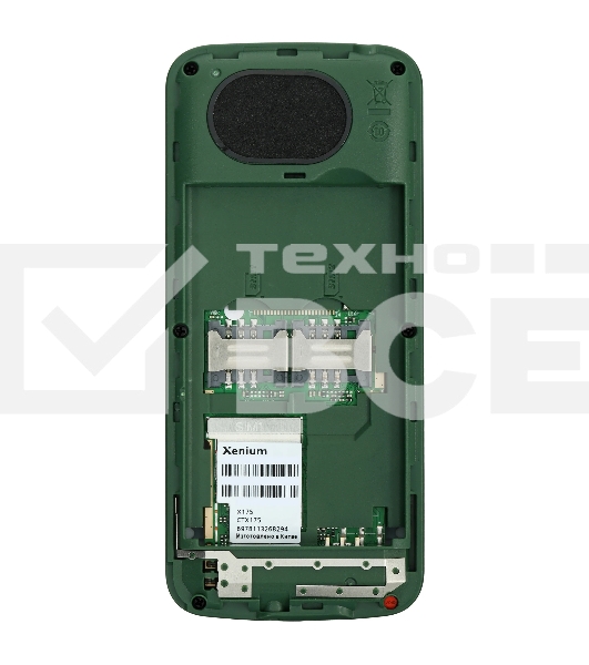 Мобильный телефон Xenium X175 зеленый моноблок 1.77