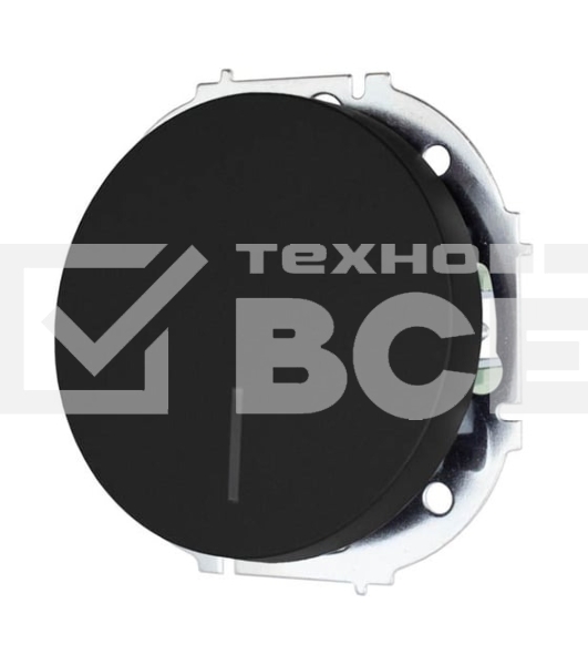 Выключатель 1-кл. СП OSEN 10А IP20 с подсветкой механизм черный бархат LEZARD 743-4288-111
