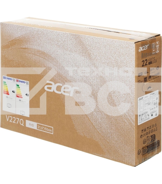 Монитор 21.5' Acer Vero V227QE3biv IPS 1920x1080, 100 Гц, 4 мс, 16:9, 250 кд/м², 1xHDMI, 1xVGA, черный