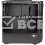Компьютерный корпус Hiper PB81 черный без БП ATX 3x120мм 2xUSB2.0 2xUSB3.0 audio bott PSU, фото6