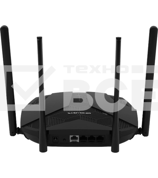 Роутер Mercusys MR70X AX1800 Dual-Band WiFi 6 Router, 574 Mbps at 2.4 GHz + 1201 Mbps at 5 GHz,4× Fixed External Antennas, 3× Gigabit LAN Ports, 1× Gigabit WAN Port, 1024-QAM, OFDMA, Router/Access Point Mode, MU-MIMO, WPA3, TWT, BSS Color