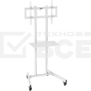 Стойка для телевизора Cactus CS-ST04 белый, 37'-70' макс. 68 кг, напольный, мобильный