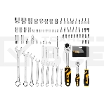 Набор инструментов Denzel 1/2', 1/4', CrV, S2, пластиковый кейс, 82 предмета, фото20