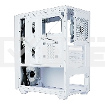 Корпус Ginzzu CL640 mATX FAN 4*12FRGb передняя панель Сетка Белый, фото5