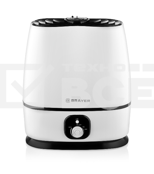 Увлажнитель воздуха BRAYER BR4702 белый, 25 м², 6 л, ароматизация