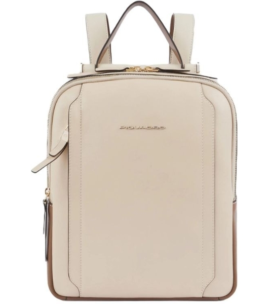 Рюкзак женский Piquadro Circle CA5566W92/BECU бежевый/кофейный кожа