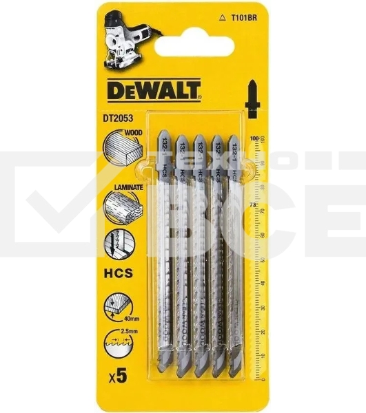 Набор пилок по дереву DeWalt DT2053-QZ 5пред. (лобзики)