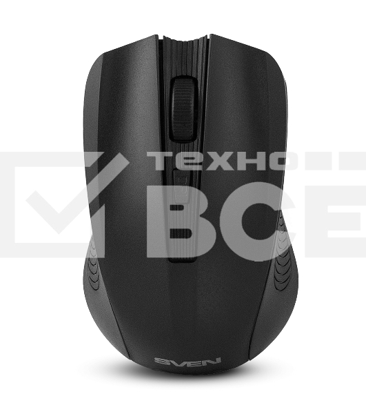 Мышь беспроводная SVEN RX-400W черный, 1400 dpi, радиоканал, USB, кнопки - 4