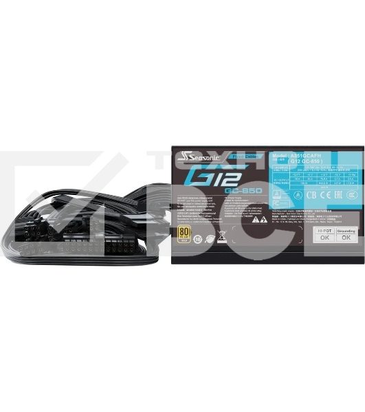 Блок питания Seasonic ATX 850W G12 GC-850 80+ gold (20+4pin) APFC 120мм fan 6xSATA RTL