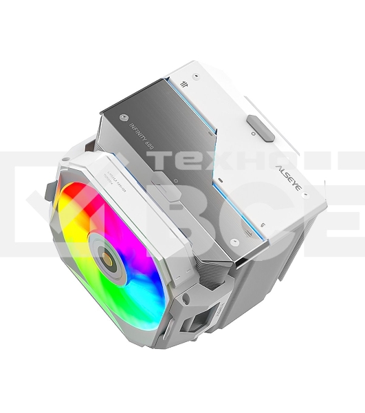 Кулер для процессора Alseye i600-W белый, 120 мм, алюминий/медь, 2300 об/мин, 37.8 дБ, 4 pin, 265 Вт, 160 мм