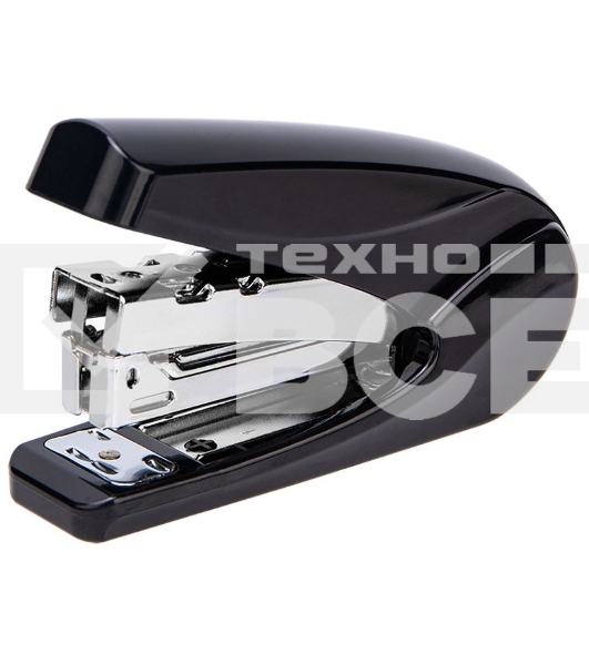 Степлер Deli 0421BLACK 24/6 26/6 (30листов) черный 50скоб коробка