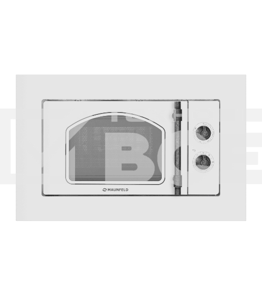 Микроволновая печь встраиваемая Maunfeld JBMO.20.5ERWAS белый, 20 л, 700 Вт, переключатели - поворотный механизм
