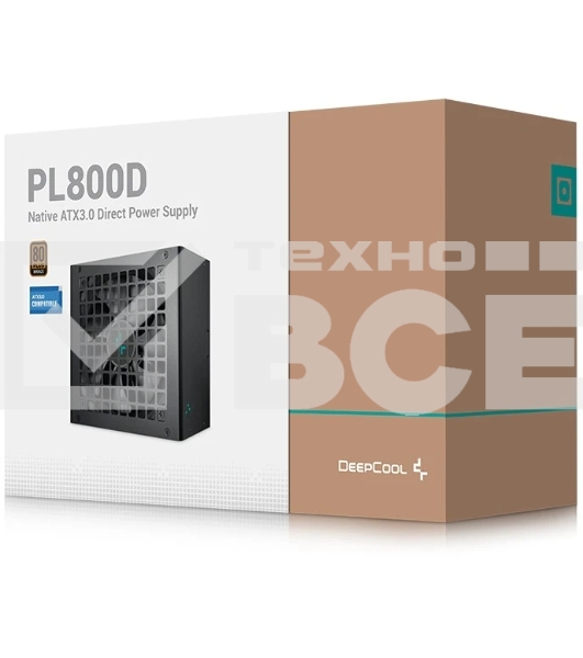 Блок питания Deepcool / GamerStorm PL800D ((R-PL800D-FC0B-WDEU-V2), 800Вт, 80 PLUS Bronze, 120мм, черный