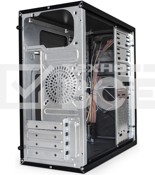 Компьютерный корпус Minitower ExeGate BA-202-UNS350 (mATX, БП UNS350 с вент. 12см, 2хUSB, аудио, черный)