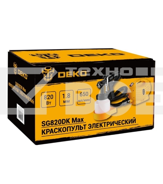 Краскопульт электрический DEKO SG820DK Max, 800 мл, 820Вт