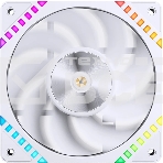 Вентилятор для корпуса JONSBO HF2-120WR Reverse (120x120x25мм, 4-pin PWM, ARGb, 63.3CFM, 29.5dBA, 2200RPM, белый), фото 1