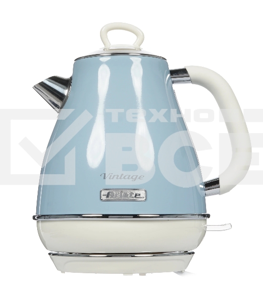 Чайник электрический Ariete Vintage 2869/05 2000 Вт, 1.7 л, голубой