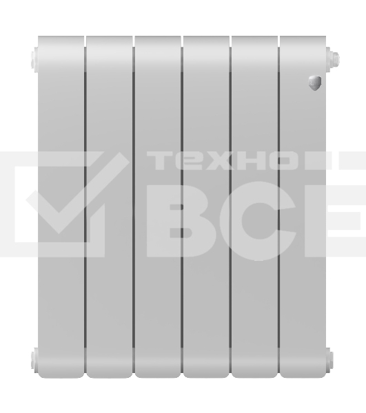 Радиатор биметаллический Royal Thermo Infinity 500 Bianco Traffico - 6 секц.