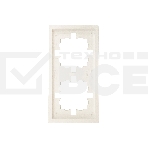 Рамка 2-мест. горизонт. ZIMA слон. кость LEZARD 704-9000-147, фото 1