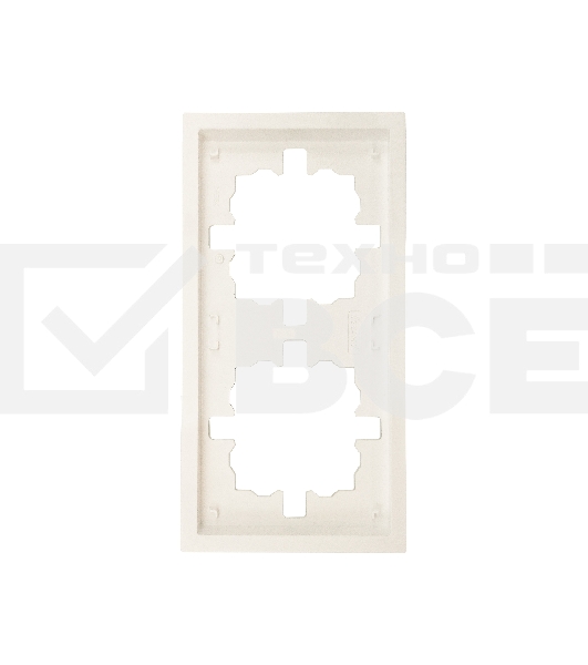 Рамка 2-мест. горизонт. ZIMA слон. кость LEZARD 704-9000-147