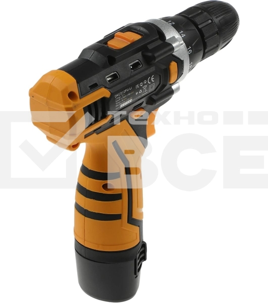 Дрель-шуруповерт аккумуляторная Deko DKCD12FU-Li SET3, 12В, 2АКБ, Кейс