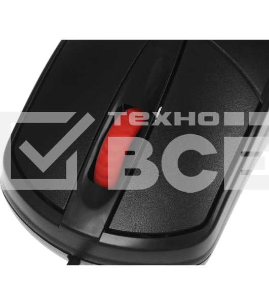 Мышь проводная Defender Icon MB-057 черный, 1000 dpi, USB, кнопки - 3