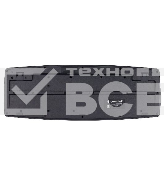 Комплект клавиатура+мышь Gembird KBS-8000 беспроводной, USB, 1600 DPI, чёрный