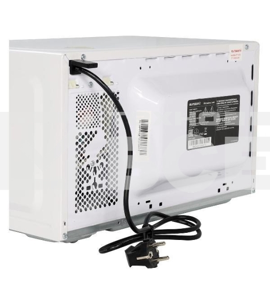 Микроволновая печь Oursson MM2013B/WH белый, 20 л, 700 Вт, переключатели - поворотный механизм